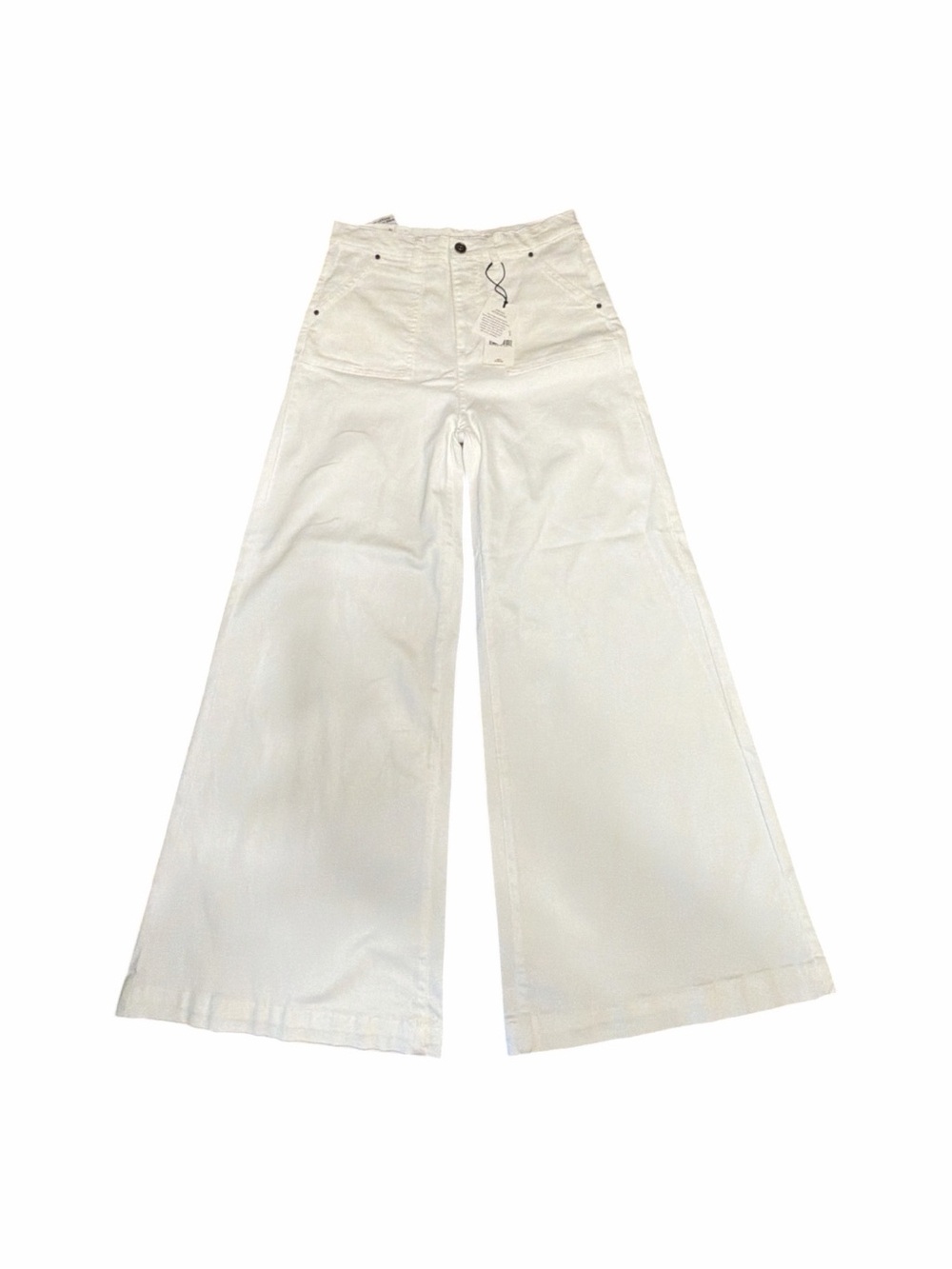 Wide Leg White Jeans - Flare & Wide Leg